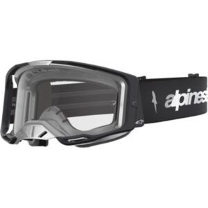 Maschera cross Alpinestars Vision 8 Amber Nero Argento Mirror